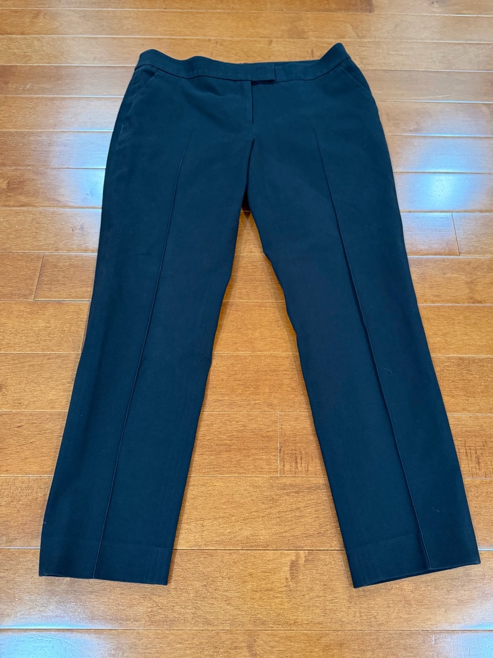 Akris Punto Black Cotton & Elastane Cropped Pants Sz. 8